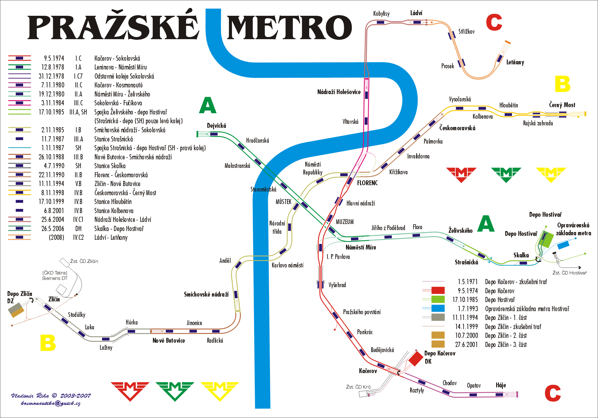 Zahoronenie: Карта Метро Прага